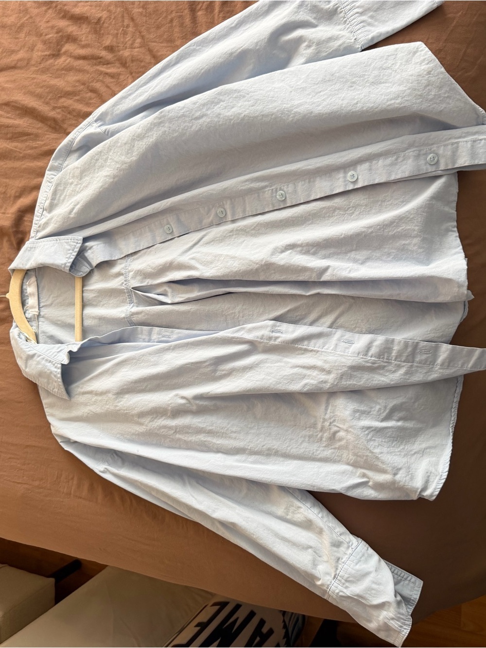 Fashion Nova Light Blue Women's Button Down Shirt